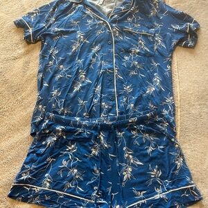 Auden Blue and White Women’s Pajama Set